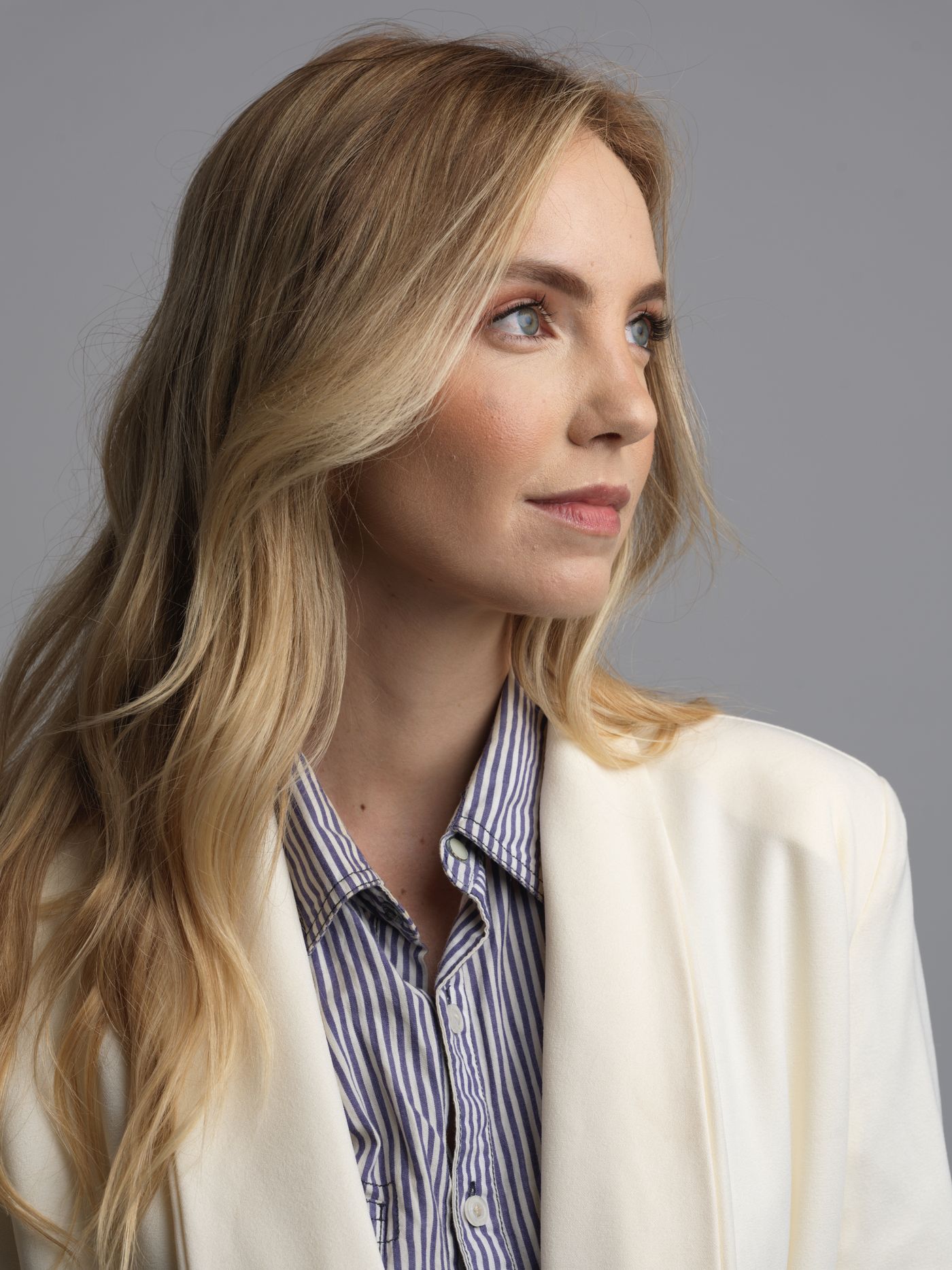 Professional business portrait photographed in a studio